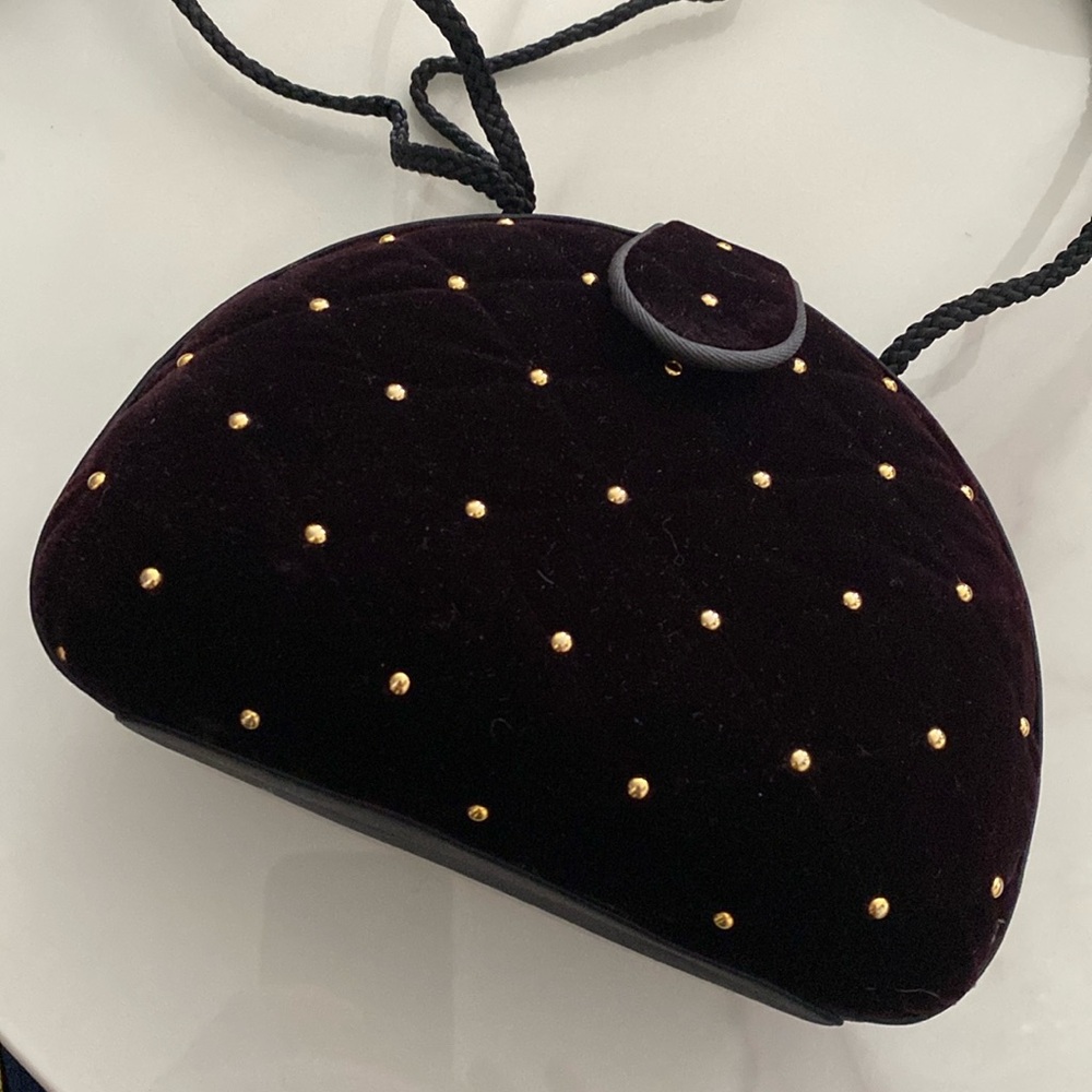 NWOT Y&S Original velvet burgundy evening bag